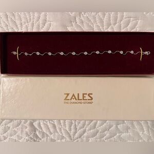 Solid White Gold and Diamond Tennis Bracelet 💎